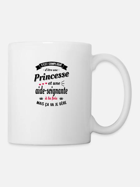 PRINCESSE ET AIDE SOIGNANTE - Mug blanc - blanc
