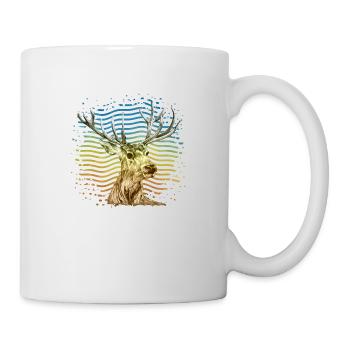 cerf - Mug blanc - blanc - Droite