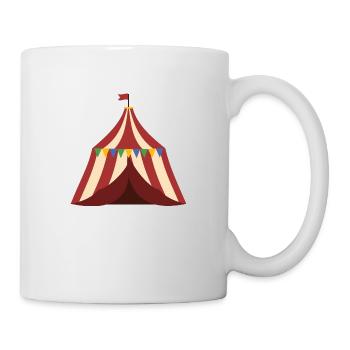 Tente de cirque - Mug blanc - blanc - Droite