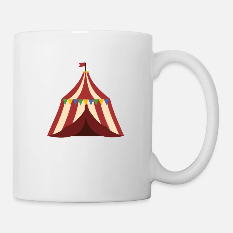 Tente de cirque - Mug blanc - blanc