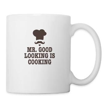 Mr good looking chef kitchen cooking saying gift - Mug - white - Right