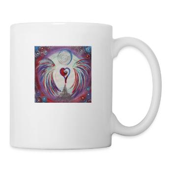 Ange coeur Manifestation de ta vocation - Mug blanc - blanc - Droite