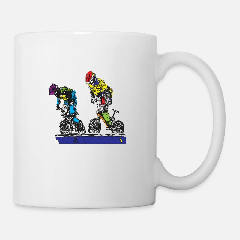bmx - Mug blanc - blanc