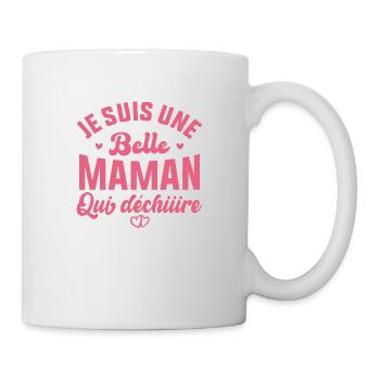 Belle Maman Qui Déchire Cadeau Belle Mère Fête - Mug blanc - blanc - Droite