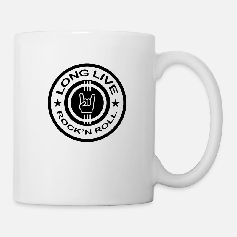 Rock Music Rock and Roll - Mug - white