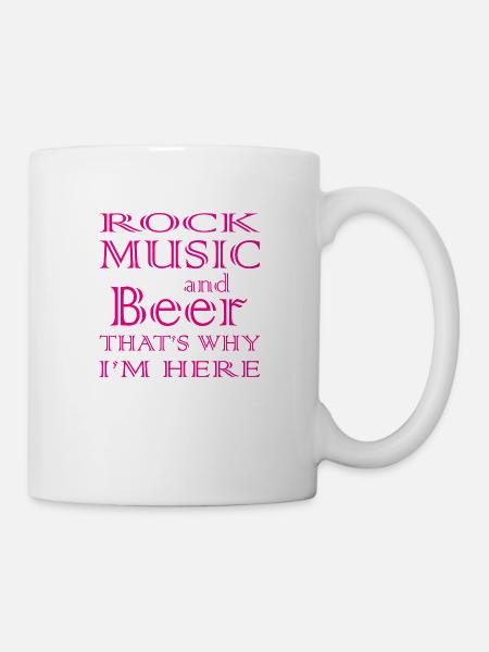 Rock Musik Rock and Roll - Mug blanc - blanc