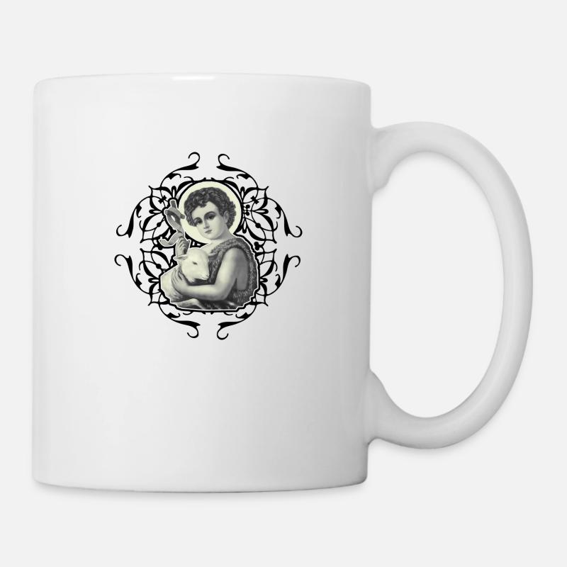 Saint Jean des bébés moutons - Mug blanc - blanc