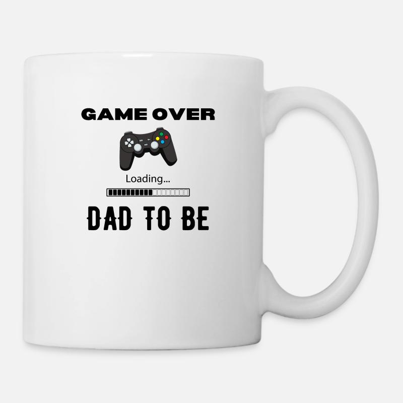 Game Over Dad To Be Controller - Tasse - Weiß