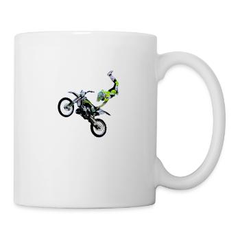 Motocross - Tasse - Weiß - Rechts