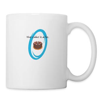 The cake is a lie - Mug - white - Right