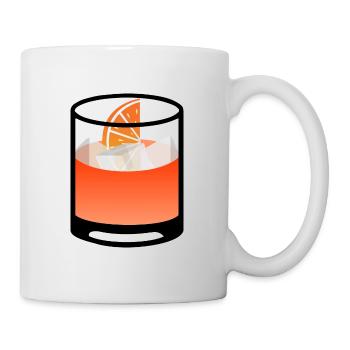 Ich liebe Negroni Alkohol Cocktail - Tasse - Weiß - Rechts