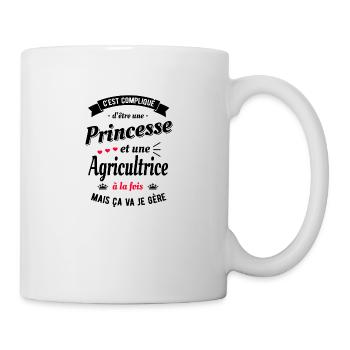 PRINCESSE ET AGRICULTRICE - Mug blanc - blanc - Droite