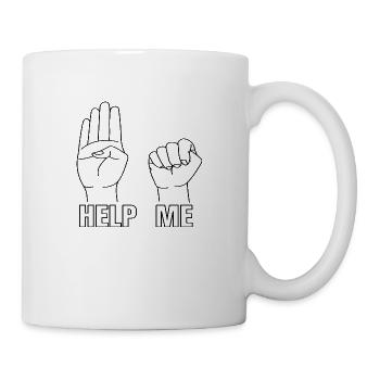 Help me - Mug - white - Right