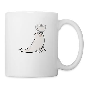 Phoque Yoga Café Seal Coffee - Mug - white - Right