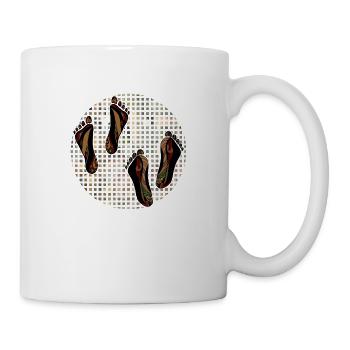 Füße - Tasse - Weiß - Rechts