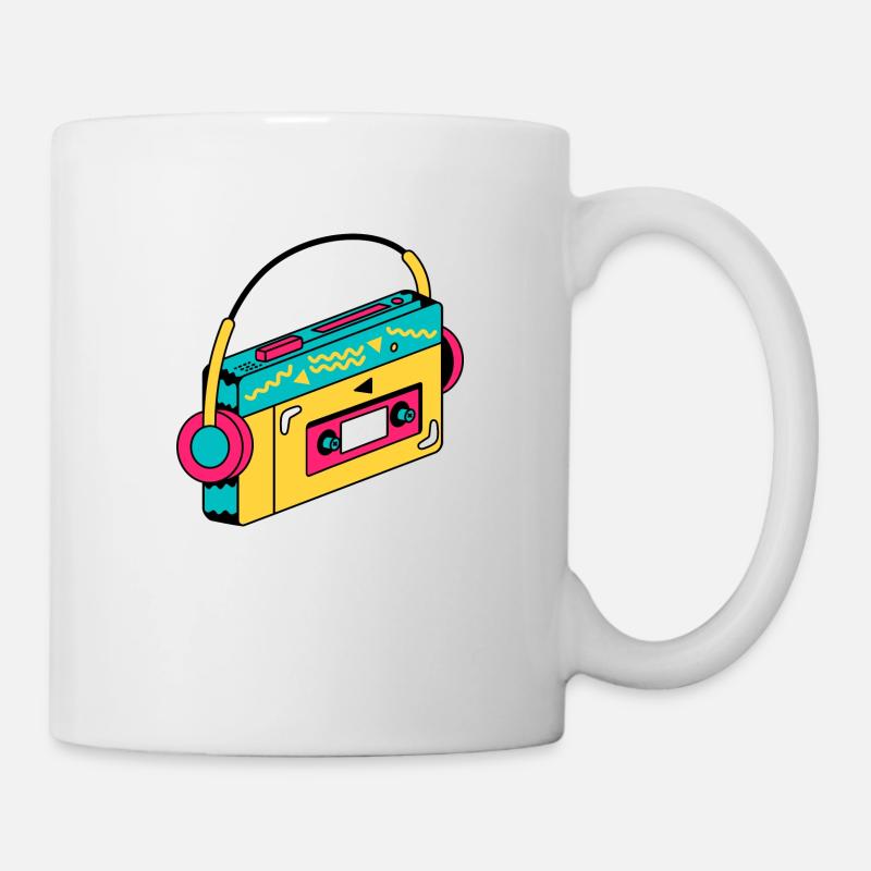 Kassette Walkman - Tasse - Weiß