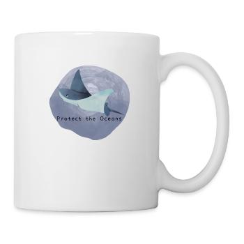 Protect the Oceans | Protects the oceans | Skate - Mug - white - Right
