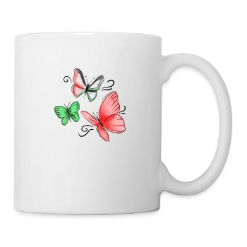 Papillon de Palestine - Mug blanc - blanc - Droite