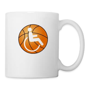 Rollstuhlbasket - Tasse - Weiß - Rechts