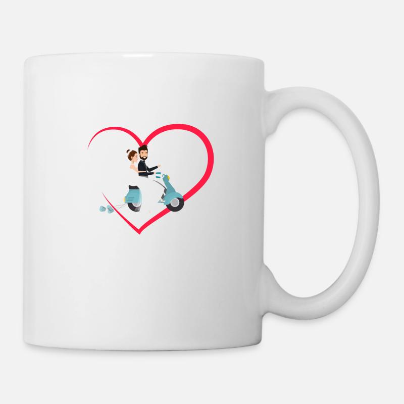 geheiratet just married - Tasse - Weiß