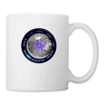 Blume in der Linse - Tasse - Weiß - Rechts
