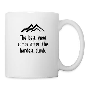 Citation Alpinisme - Montagne - Randonnée - Mug blanc - blanc - Droite