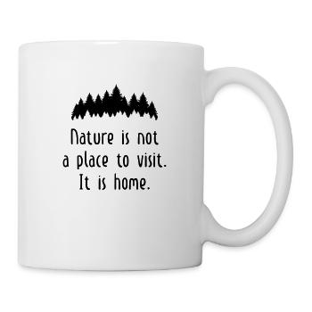 Nature Quote - Wandern - Tasse - Weiß - Rechts