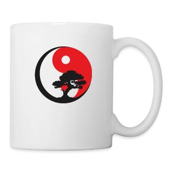 Qigong Bonsaï Ying Yang - Mug blanc - blanc - Droite