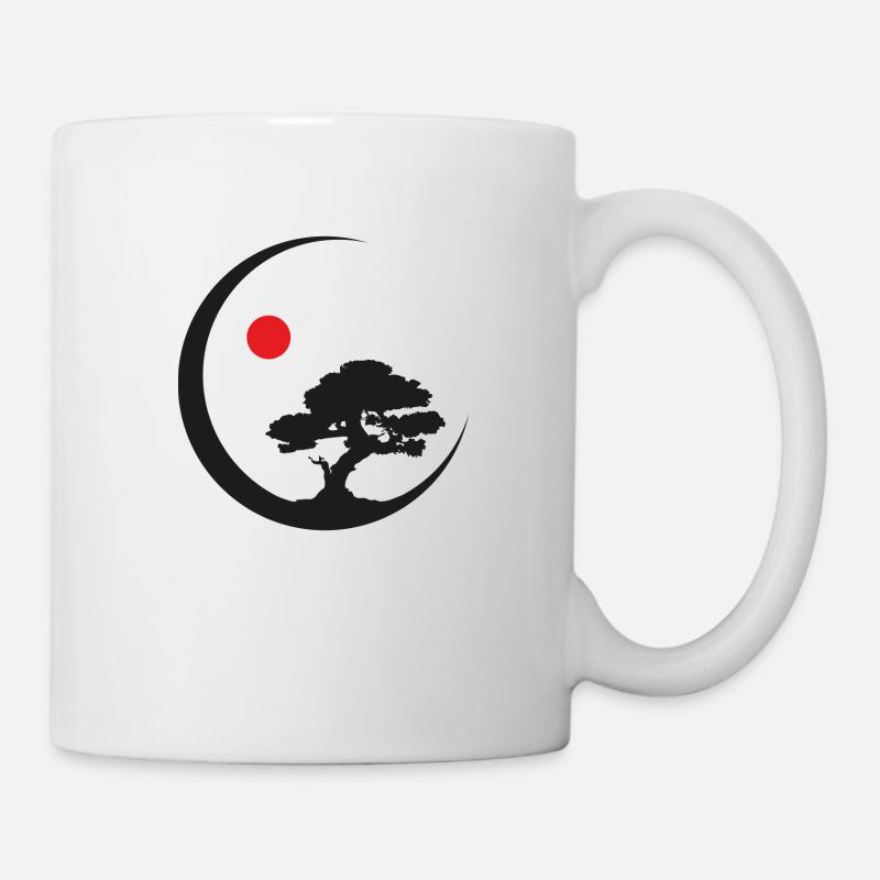 qigong bonsai sun - Tasse - Weiß