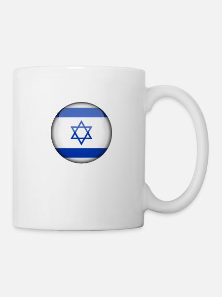 Israeli Flag Circle - Mug - white
