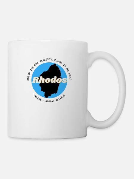 Rhodos - the most beautiful places in the world - Tasse - Weiß