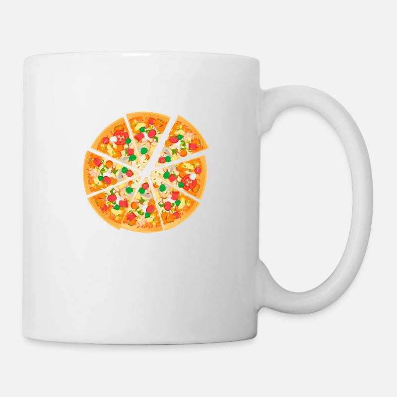 pizza - Mug blanc - blanc