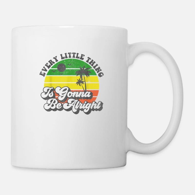 Jedes kleine Ding wird in Ordnung sein Jamaika - Tasse - Weiß