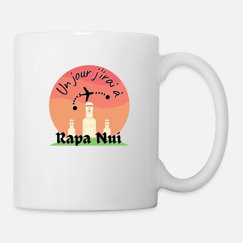 Un jour j irai à Rapa Nui - Mug blanc - blanc