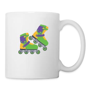 roller skates - Tasse - Weiß - Rechts