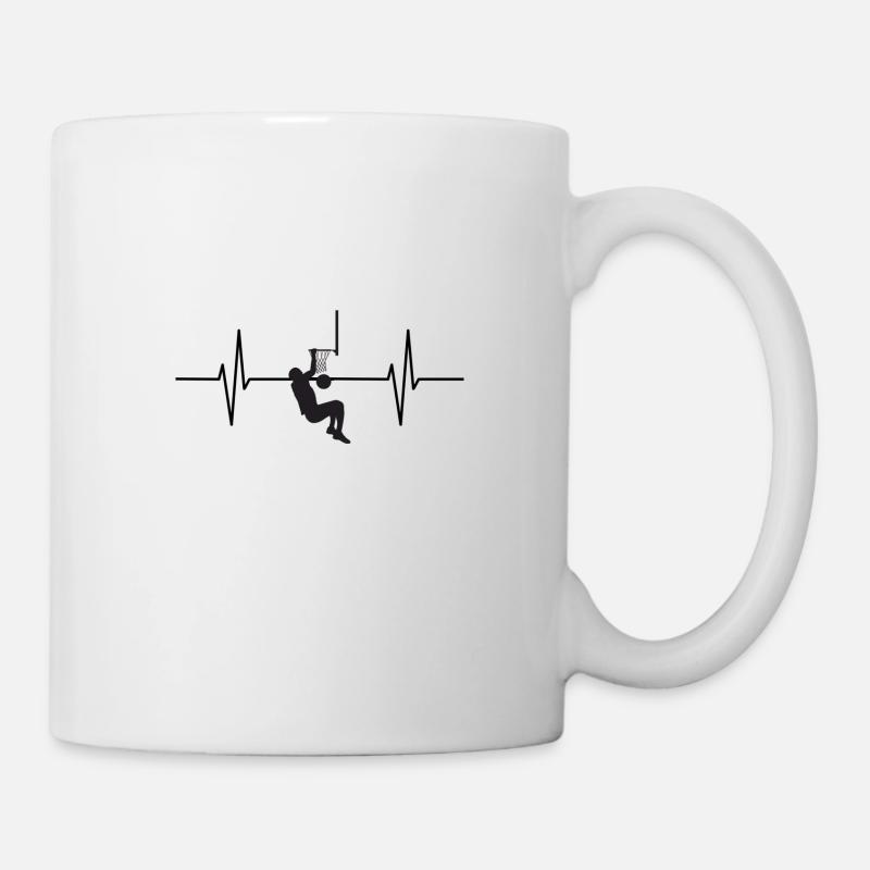 Battement de coeur Basket 3 - Mug blanc - blanc