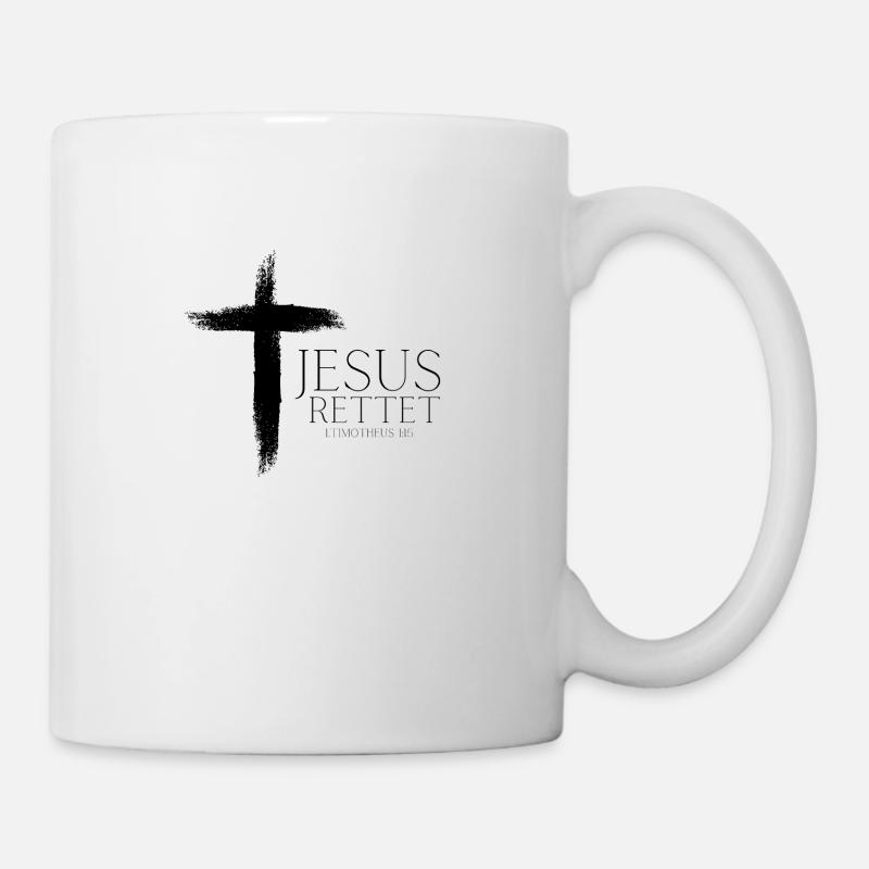 Jesus Rettet - Tasse - Weiß