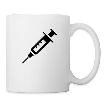 Spritze - Tasse - Weiß - Rechts