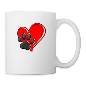 Immer mit dir - Tasse - Weiß - Rechts