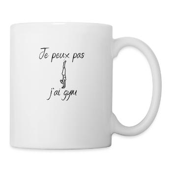 Je peux pas j'ai gym - Mug blanc - blanc - Droite