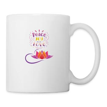FRIEDEN UND LIEBE - Tasse - Weiß - Rechts