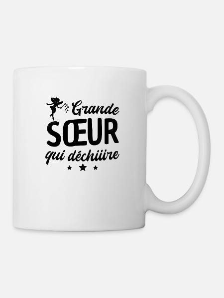 Grande sœur qui déchire - Mug blanc - blanc