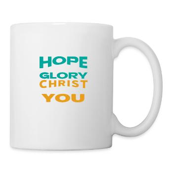 The Hope of Glory Christ is in you - Mug - white - Right