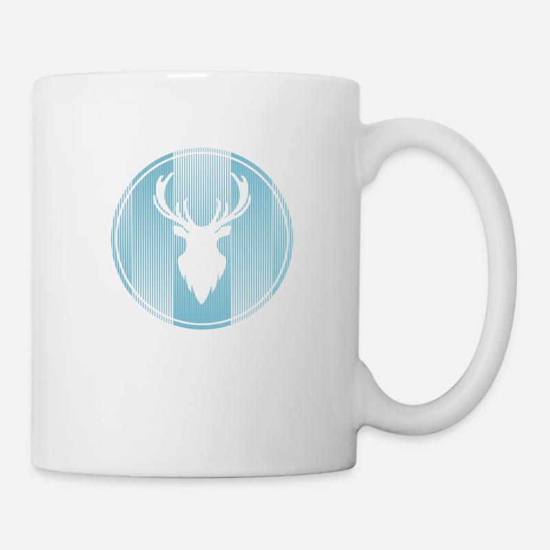 Hirsch - Tasse - Weiß