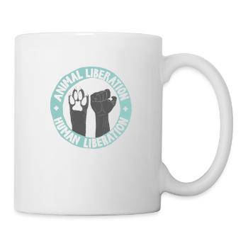 Animal Liberation - Tasse - Weiß - Rechts
