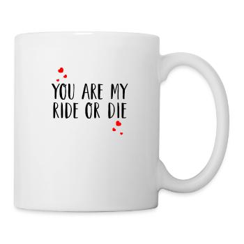 Vous êtes mon ride ou la | Love Couple amour - Mug blanc - blanc - Droite