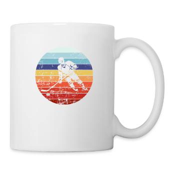 Joueur De Hockey Sur Glace Hockey Sur Glace Vintage - Mug blanc - blanc - Droite