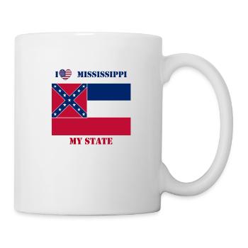 I love MISSISSIPPI MY STATE - Tasse - Weiß - Rechts