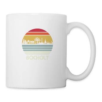 Bocholt Retro Design / Skyline Bocholt Retro - Tasse - Weiß - Rechts