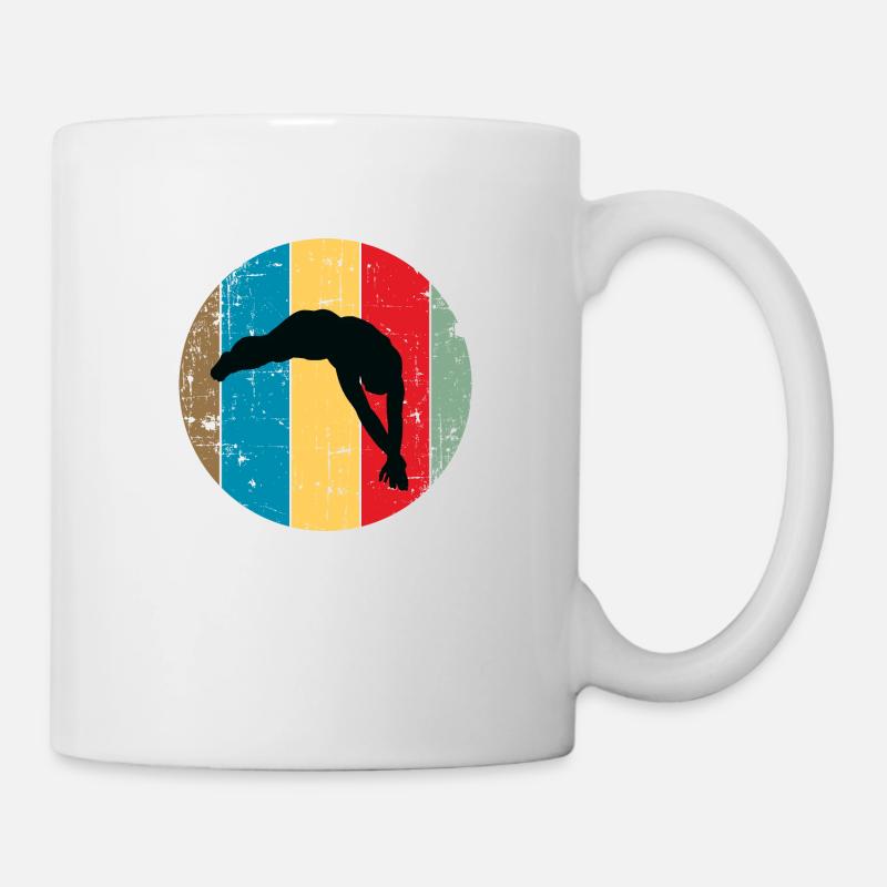 Taucher / Schwimmen - Tasse - Weiß